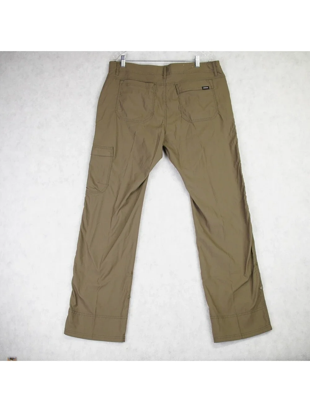PrAna Mens Stretch Zion Relaxed Fit Cargo Belted Hiking Pants Size W36 x L32